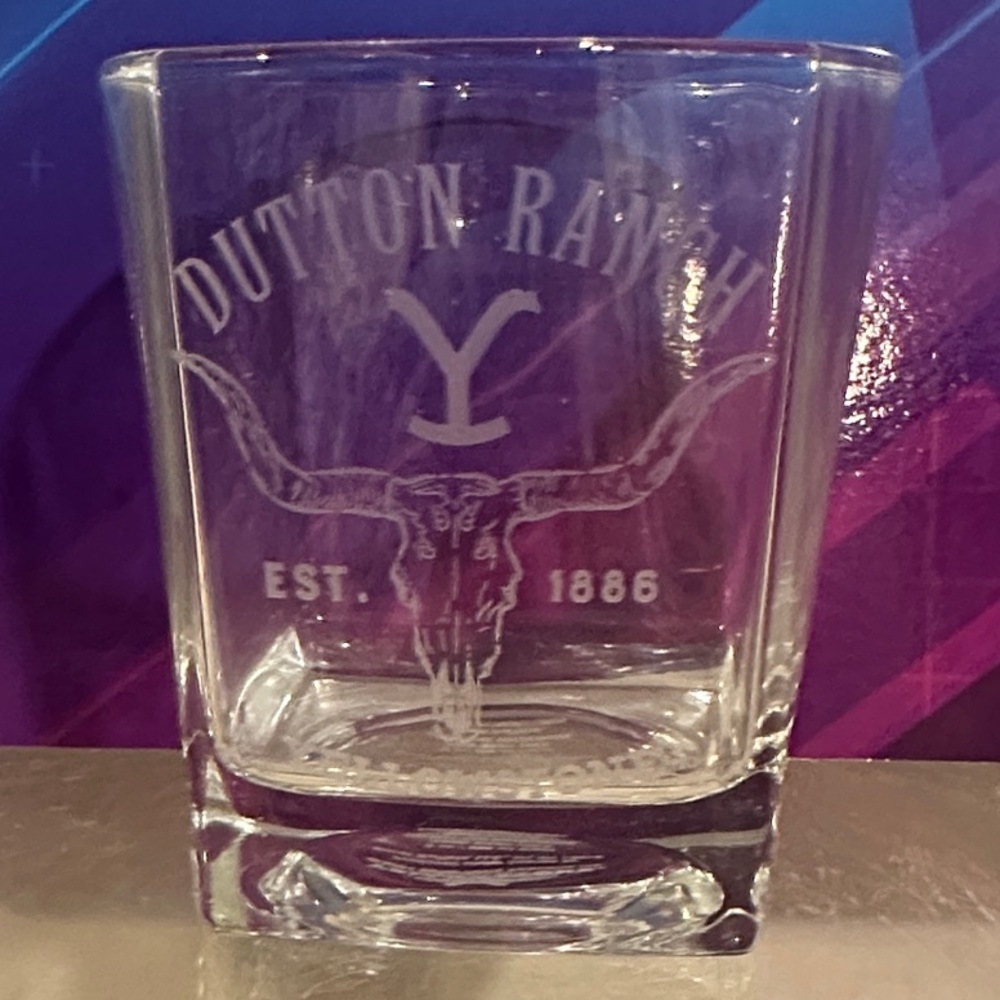 Yellowstone Glassware Set of 2 rock bar glasses
